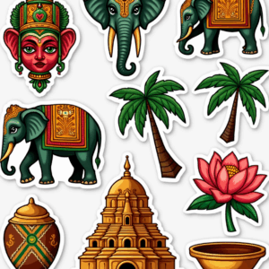 Regional Art & Symbols - Sticker Sheet v29